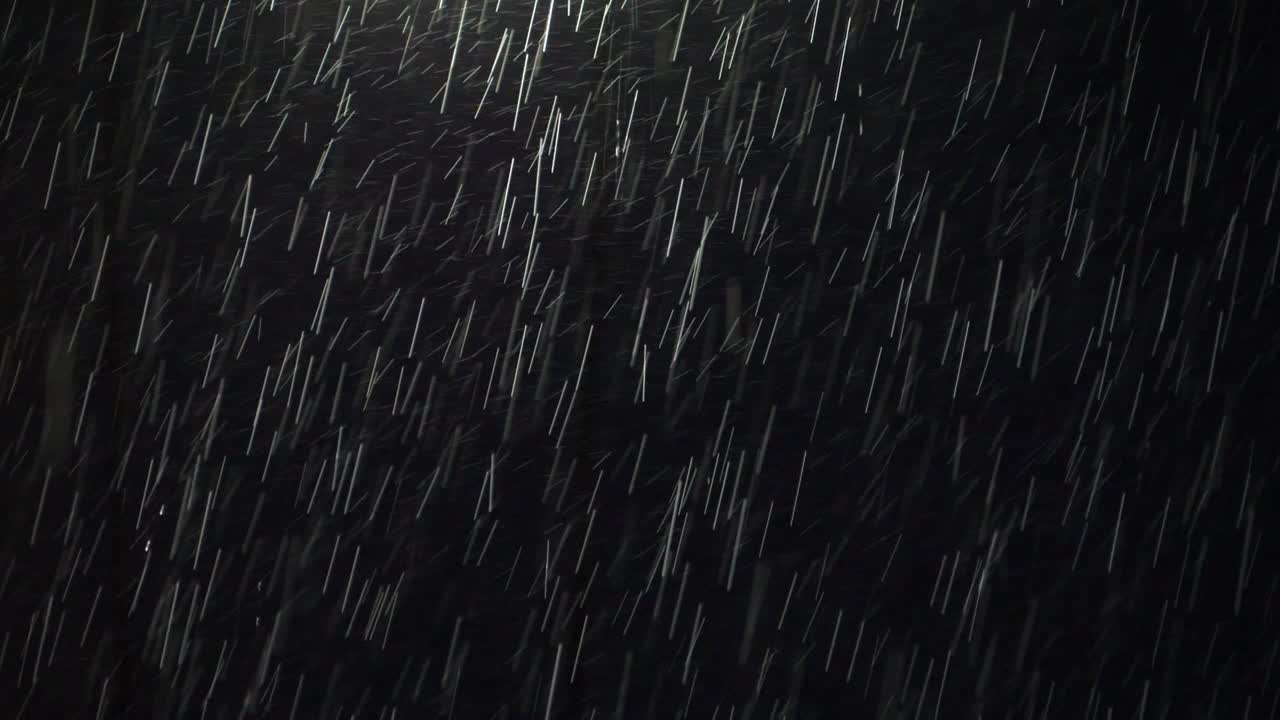 Blur abstract scene of falling raindrop isolated on black background