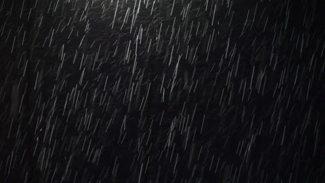 blur abstract scene of falling raindrop isolated on black background