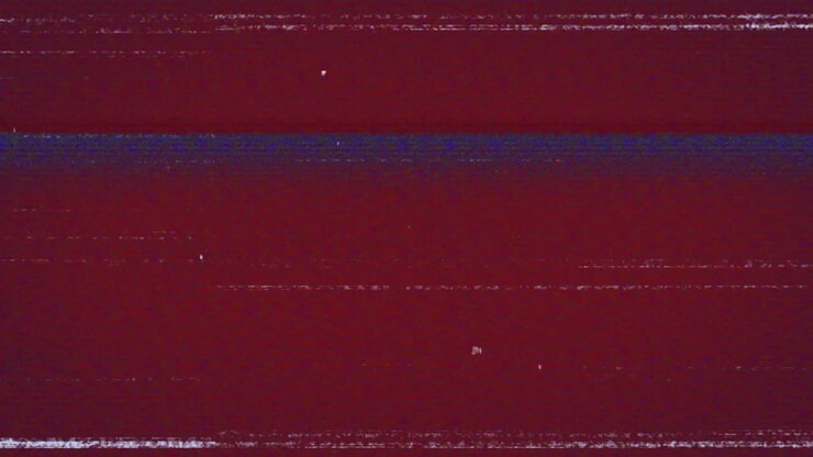 animatie van interferentie op rode achtergrond