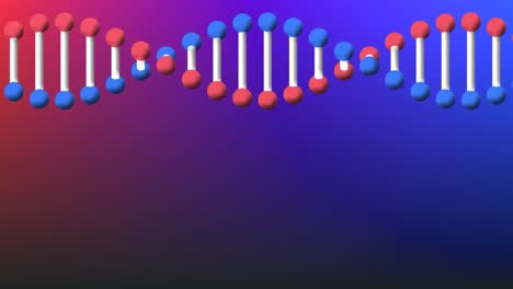 Video-Des-Sich-Drehenden-DNA-Strangs-Mit-Kopierraum-Auf-Rosa-Bis-Blauem-Hintergrund