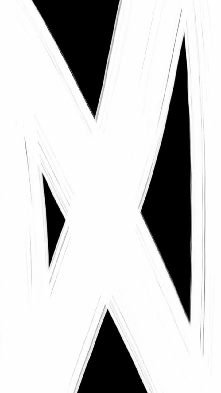 White Brush Strokes Forming X Shape Transition