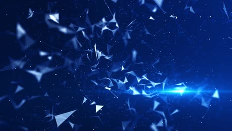 abstract technology blue plexus lines dots connection motion digital network futuristic background