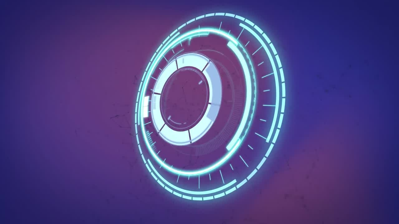 animación del procesamiento de cerraduras seguras, girando sobre un fondo púrpura