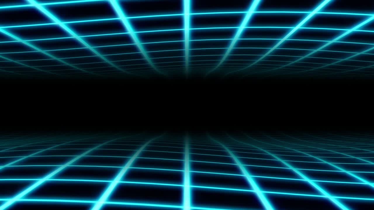 Retro Wavy Grid 80s Synthwave Neon Net Waves in Aesthetic Vaporwave - 4K Seamless Loop Motion Background Animation