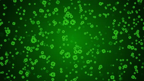 falling shamrocks background