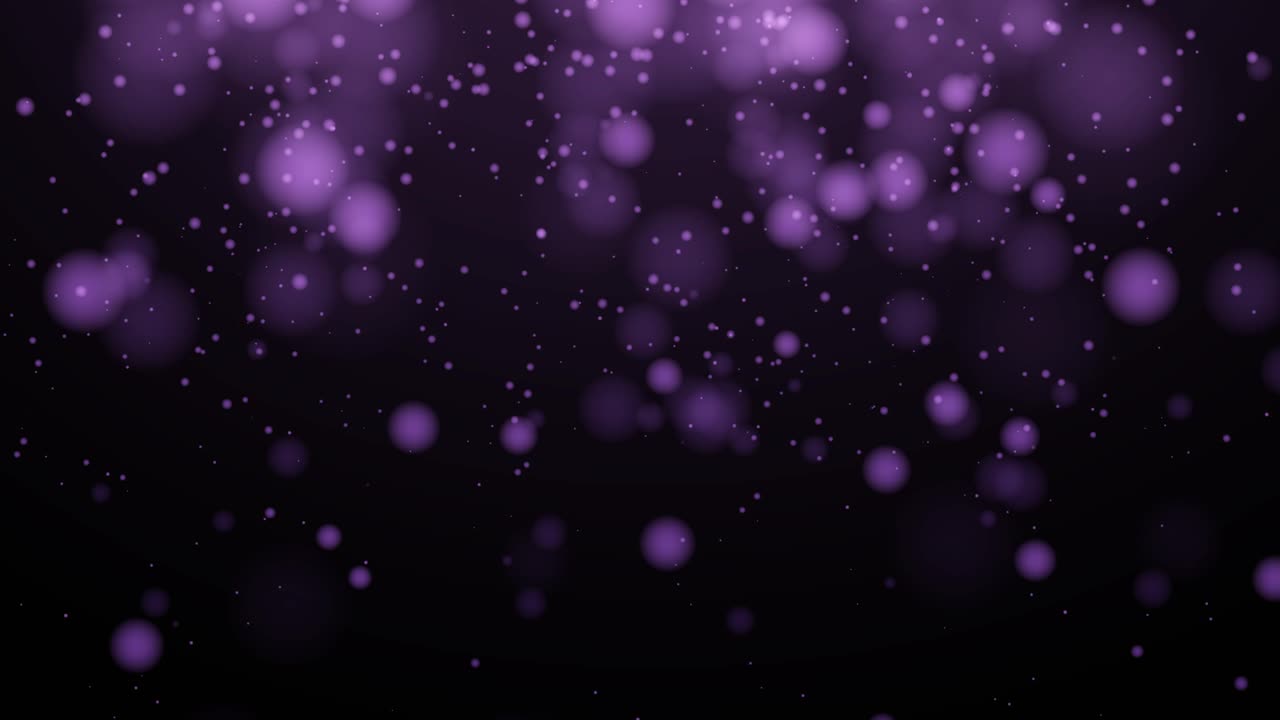 보라색 입자가 어두운 공간에서 움직입니다.
