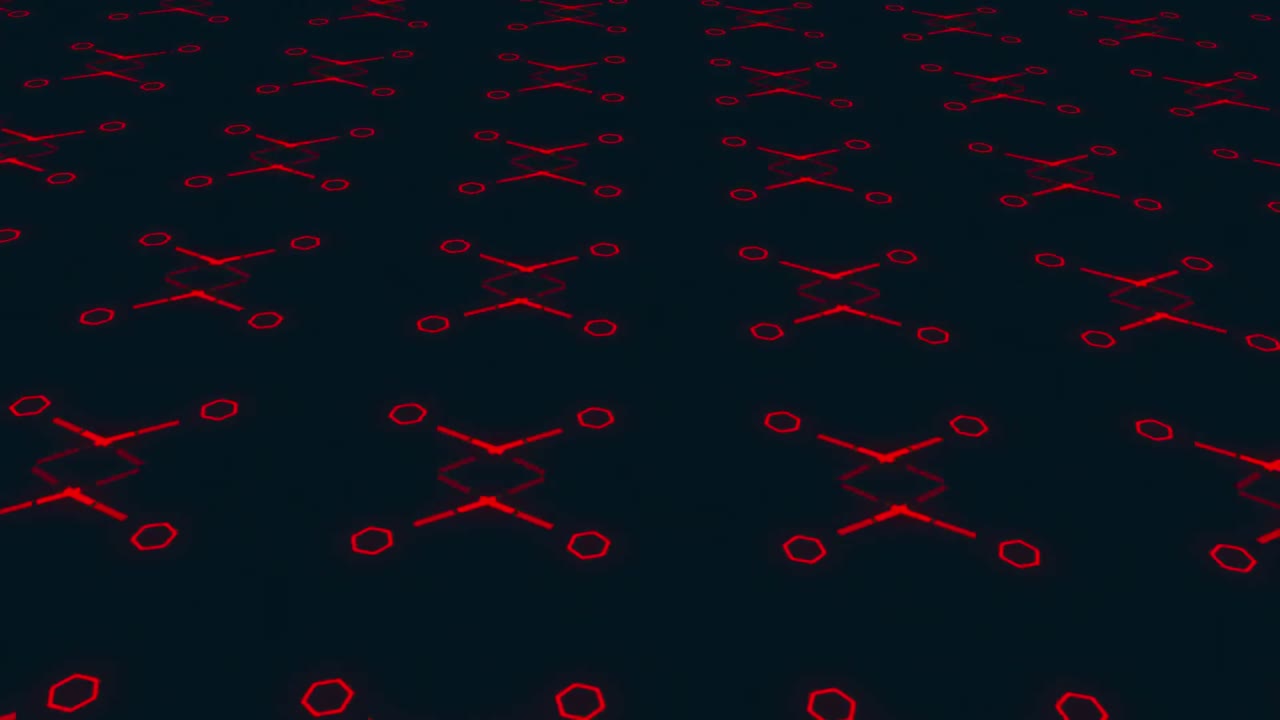 레트로 몽환적 움직임의 애니메이션