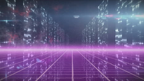 animation of shapes over light trails
