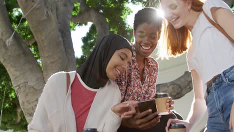 young adult female friends hanging out together