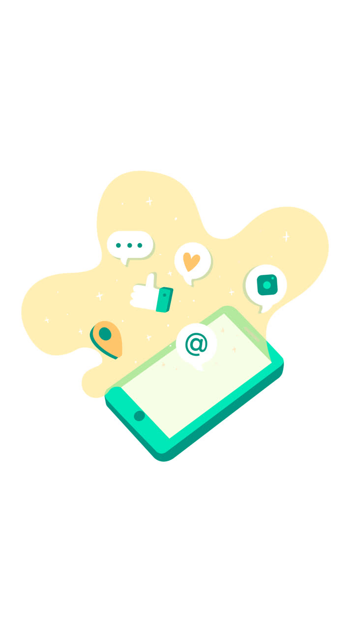 Motion Graphic of Antigravity phone with elements