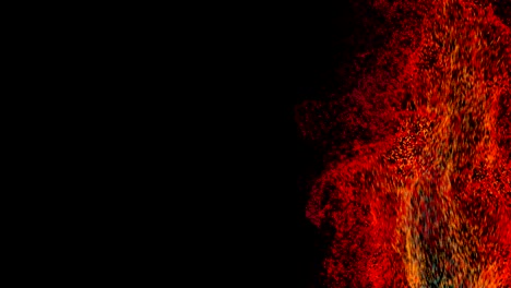 4k organic smoke and powder particles.