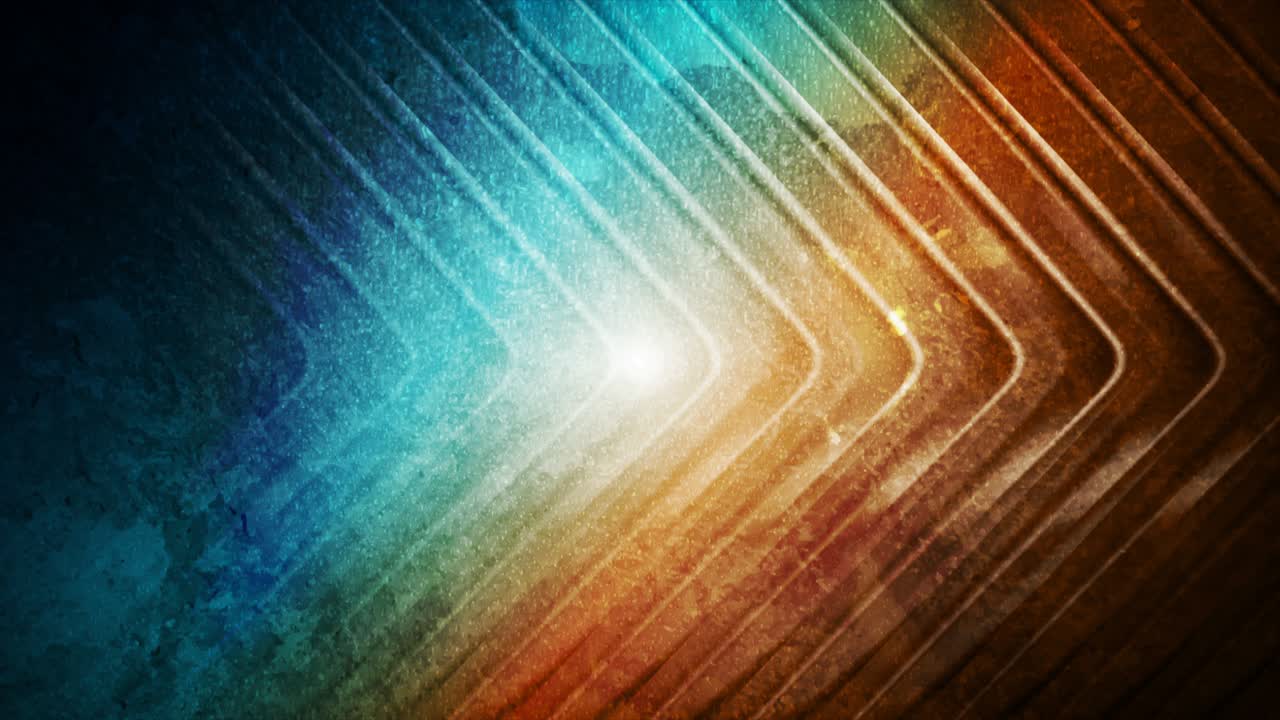 Contrast orange blue smooth grunge arrows abstract motion background