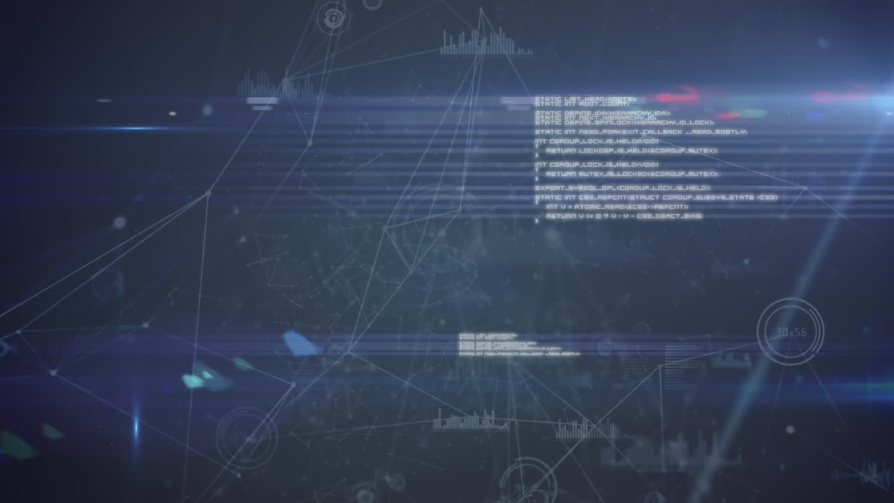 데이터 프로세싱을 통한 연결 네트워크의 애니메이션