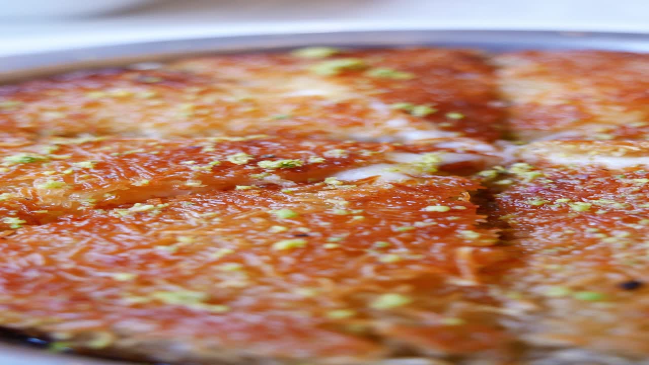 una vista de cerca de la baklava