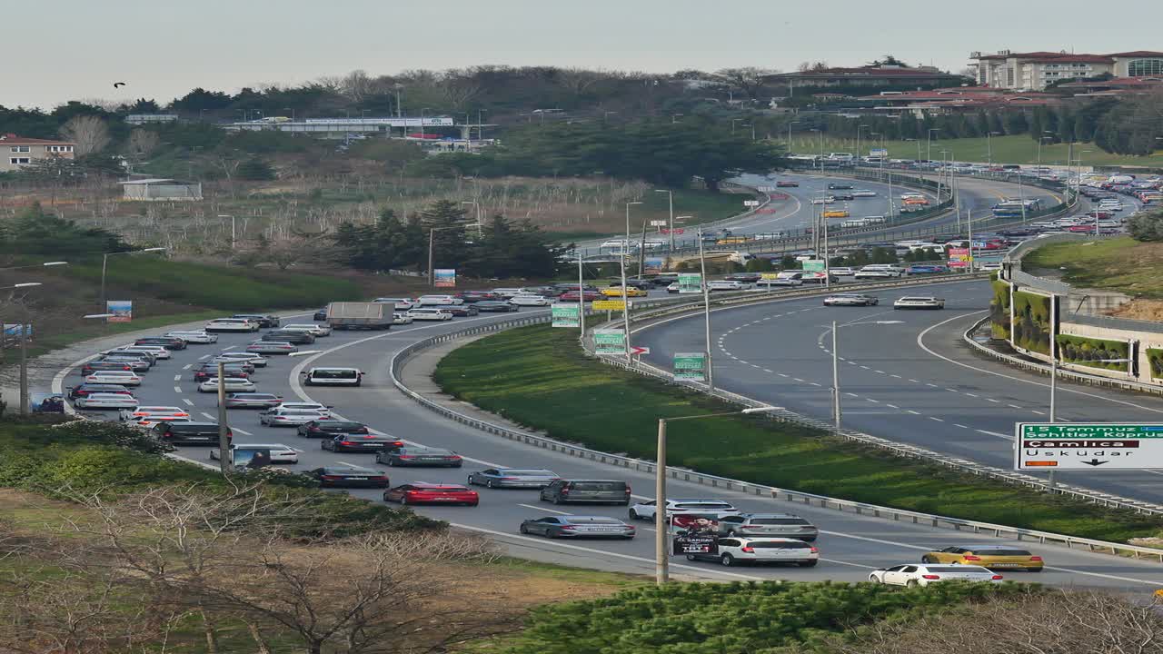 이스탄불 고속도로 교통체증