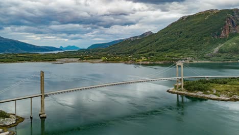 aerial view of beiar fjord