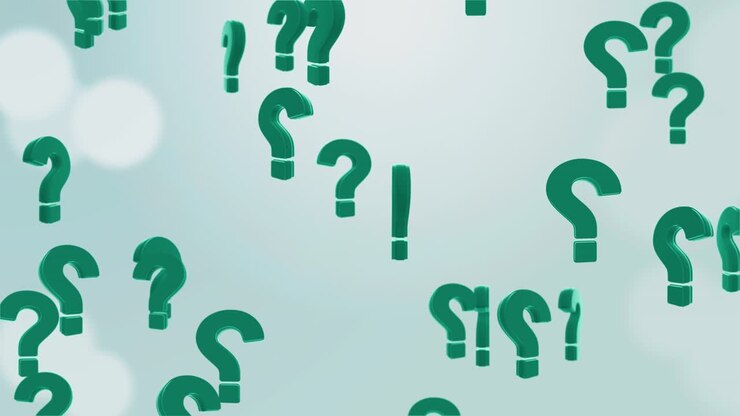 Motifs graphiques de points d'interrogation