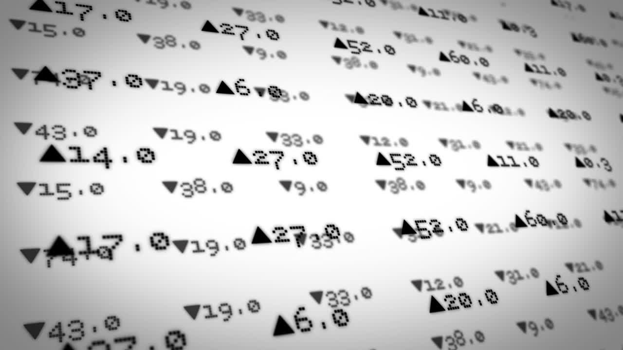 Stocks and shares on white background