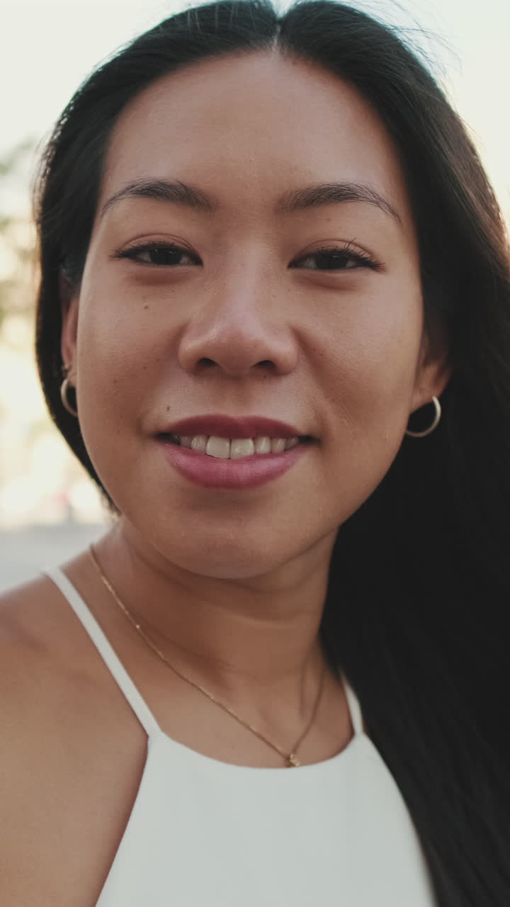 retrato de una mujer sonriente