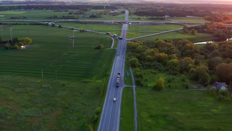 Traffic-On-A8-Highway-Near-Panevezys-In-Lithuania