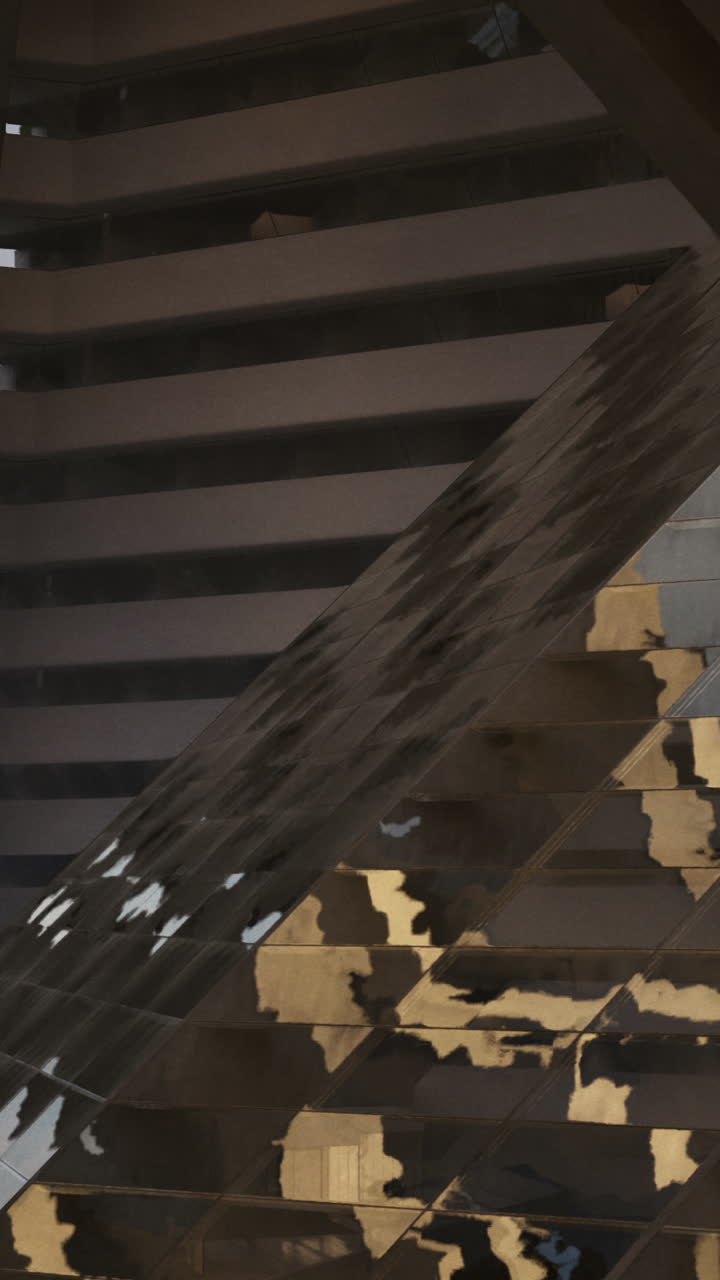 Abstract Geometric Architecture of a Modern Building