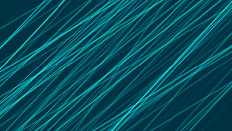 líneas de neón brillantes de color azul cian animación de video abstracta