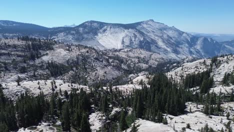 mountain view, with a road, from above