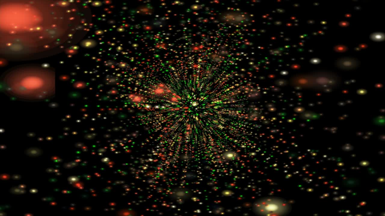 partículas abstractas galaxias estrellas