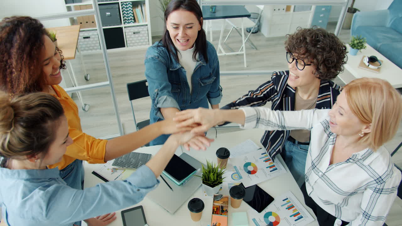 Successful Business Team Celebrating