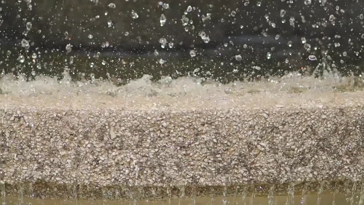 Water splashing from a fountain