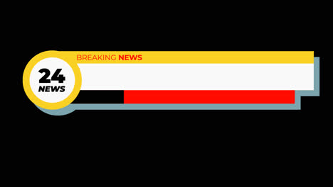 bewegungsgrafik des designs von breaking news-bannern