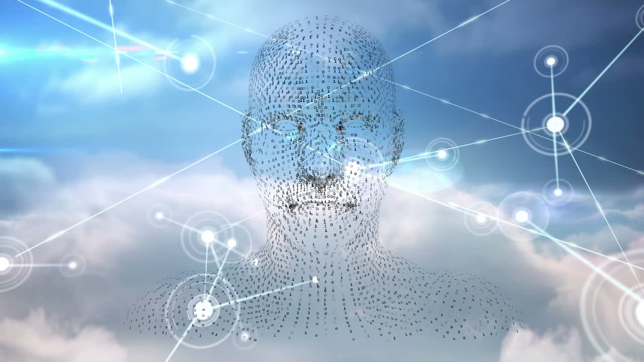 연결 네트워크의 애니메이션과 인간 신체 모델에 대한 데이터 처리