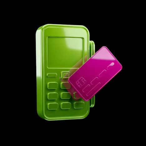 digital payment transaction with credit card and pos terminal