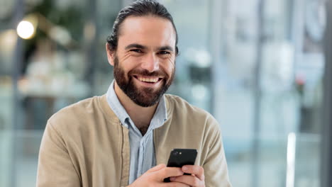 happy entrepreneur using a phone