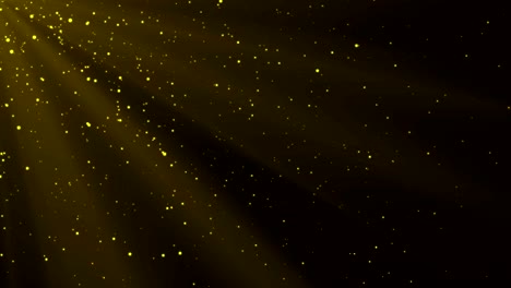 4k golden or yellow dust particle with flare light seamless abstract background. copy space place for your logo and text. motion graphic and animation background.