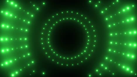 abstract green light show