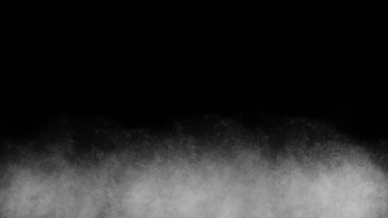 Fumo bianco o nebbia che si propaga nella parte inferiore dell'inquadratura