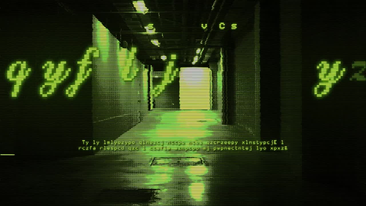 Neon Grunge Title Animation with Bold Glow Effect