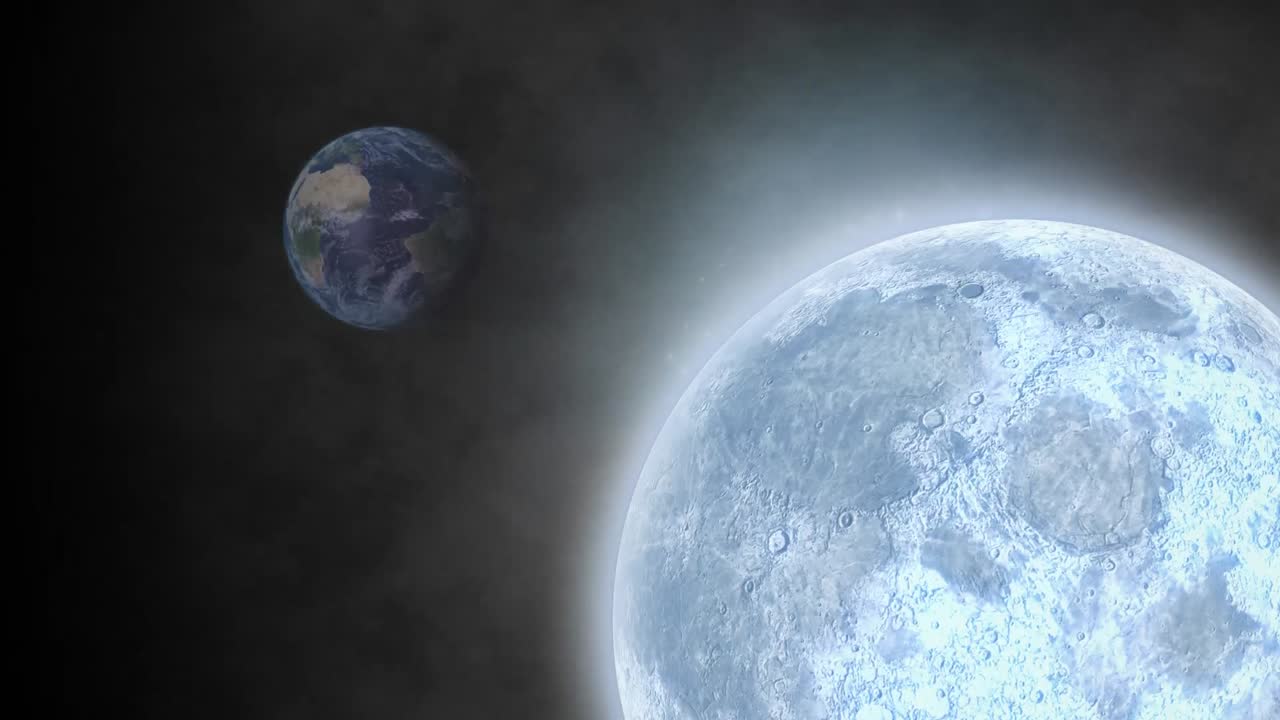 luna y nubes de humo