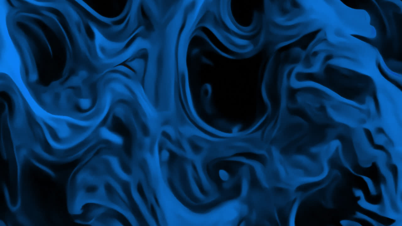 Sobreposição animada de fumaça azul, vídeo 4K transparente, canal alfa, ProRes 4444.