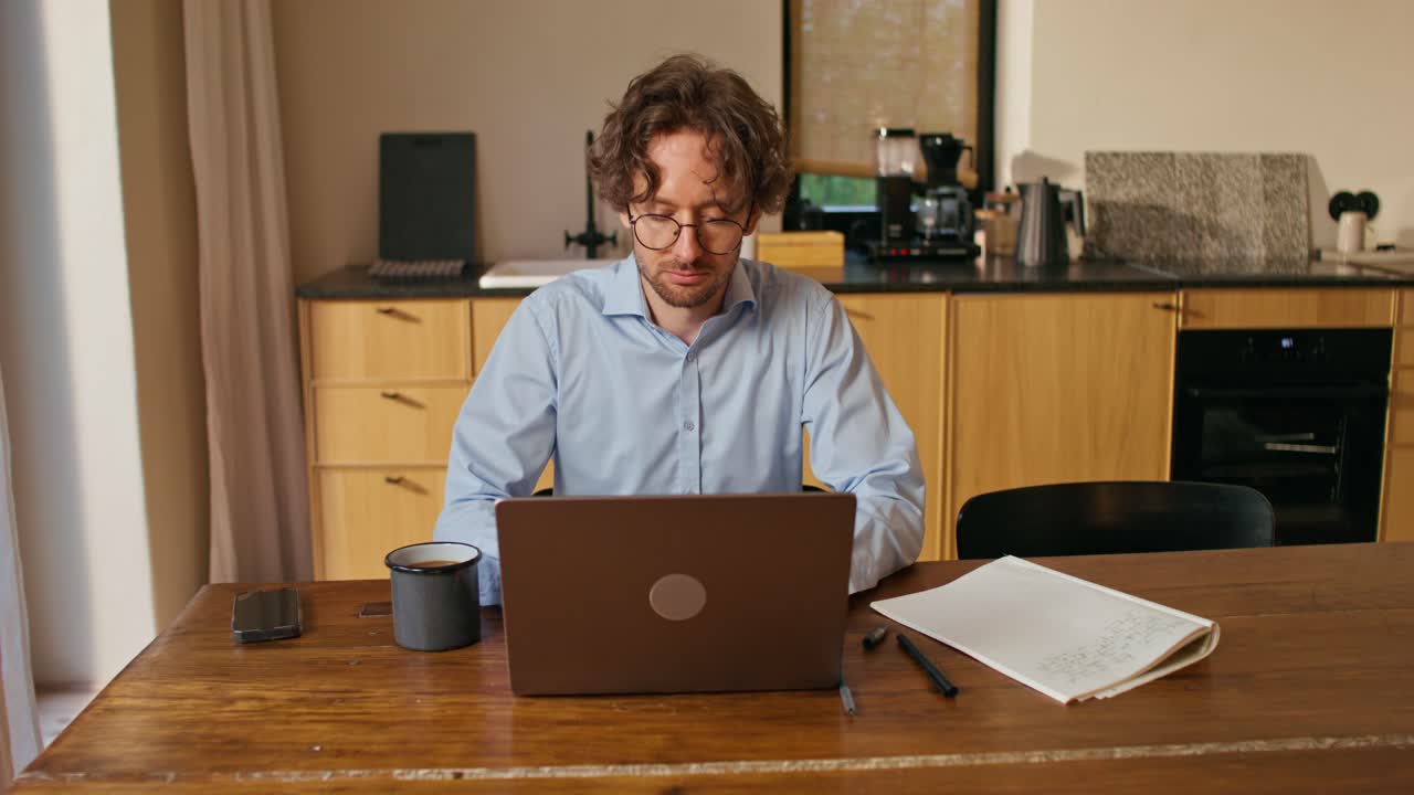 Man Working from Home