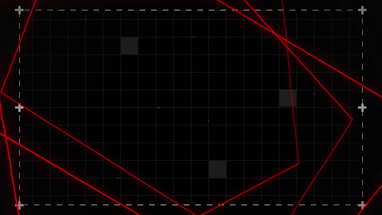 Geometric shapes on black background