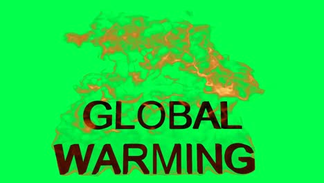 global warming - graphic representation of a crisis