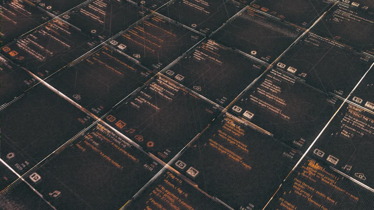 Abstract Computer Code Grid