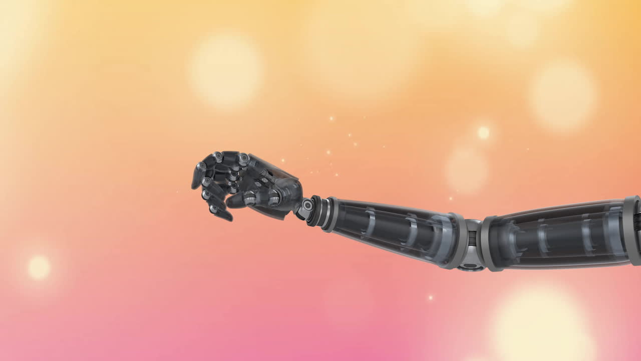 Creating vibrant abstract animation with colorful bokeh lights in warm hues