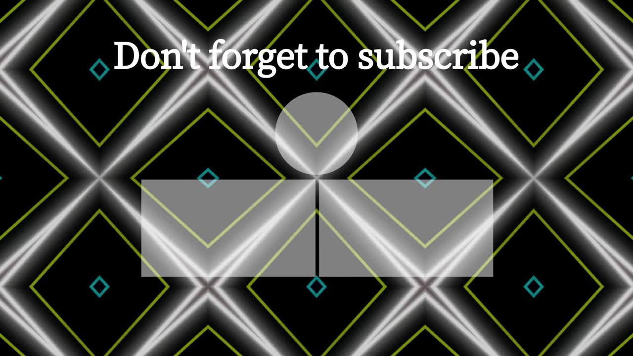 네온 표지판 패턴 엔드 카드 엔딩 스크린 모션 그래픽