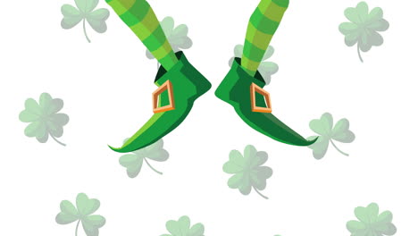 leprechaun shoes with clovers