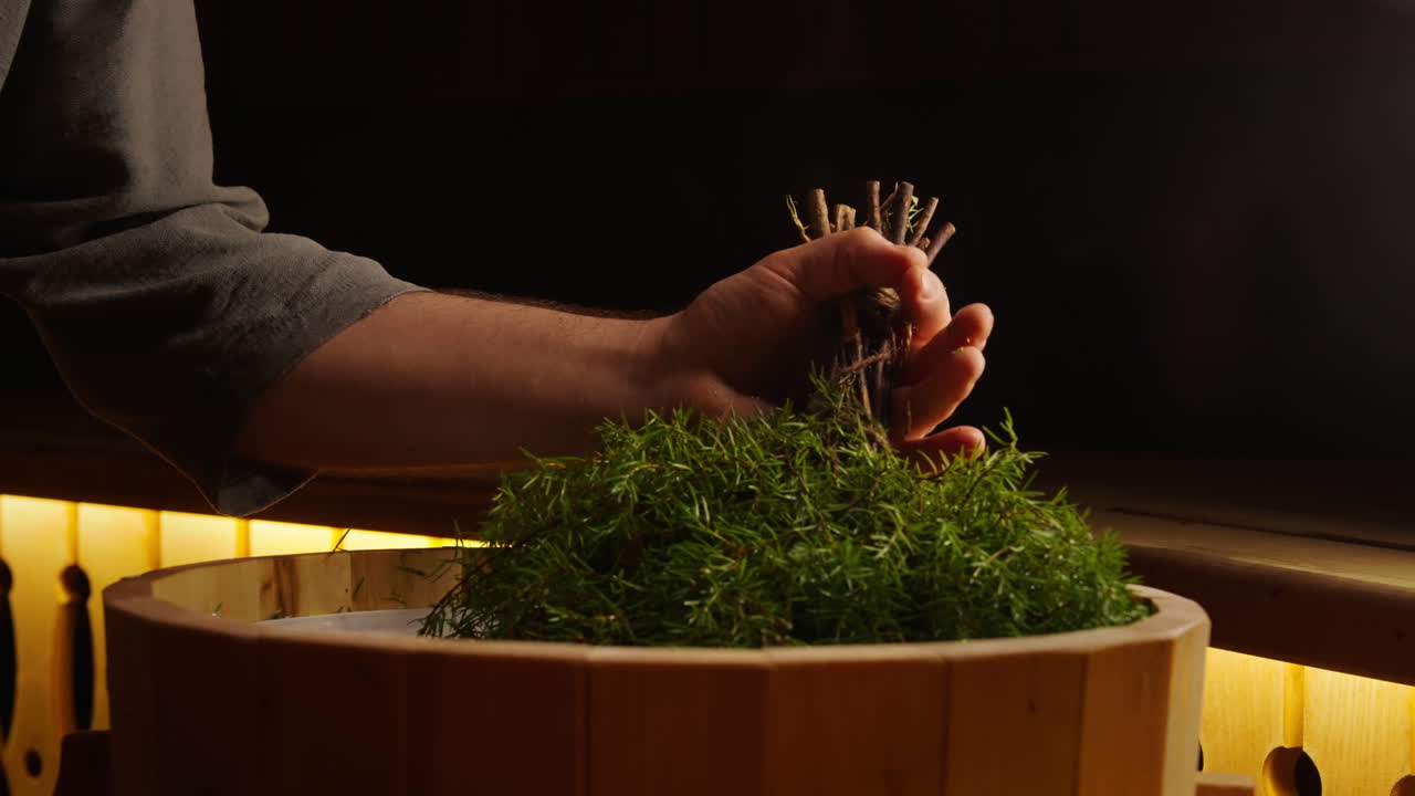 Preparing a Herbal Sauna