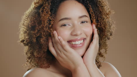 black woman face, beauty portrait