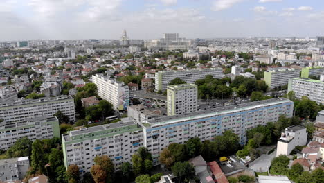 aerial view of bucharest, parliament building in background bucharest romania